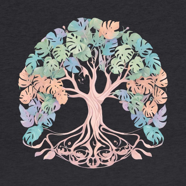 Monstera Tree of Life by Blay